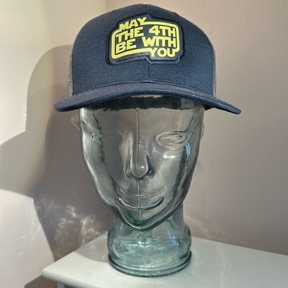 COPY - Baseball Trucker Cap Adjustable Mesh May the 4th Be With You Star-wars - Picture 1 of 9